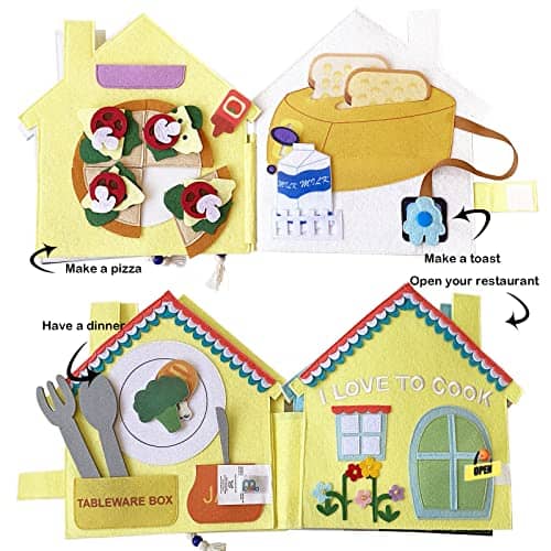 MOVEBO- Libro de tela Libro tranquilo Libro entretenido - Imagen 4