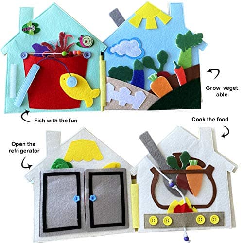 MOVEBO- Libro de tela Libro tranquilo Libro entretenido - Imagen 3