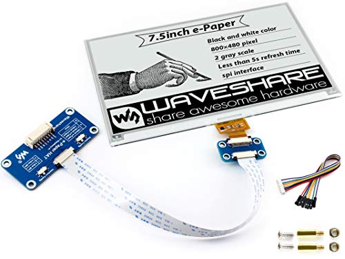 Pantalla E-Ink Waveshare de 7.5 pulgadas, 800x480 Píxeles