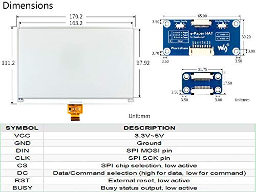 Pantalla E-Ink Waveshare de 7.5 pulgadas, 800x480 Píxeles - Imagen 6