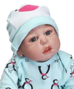 Realista Muñeca Bebé Reborn de Silicona 22 pulgadas 55 cm
