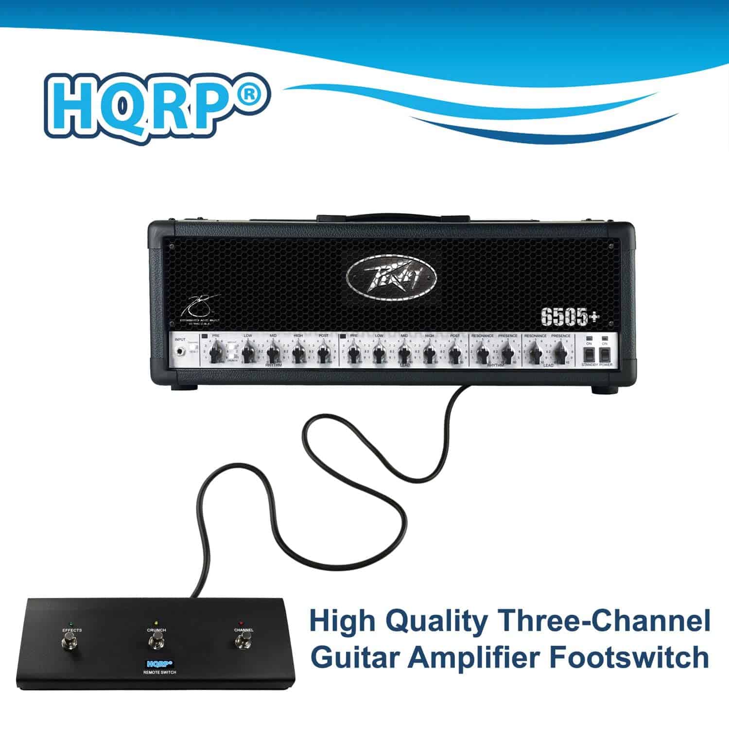 HQRP Pedal de Amplificador para Guitarra de 3 Botones para - Imagen 4