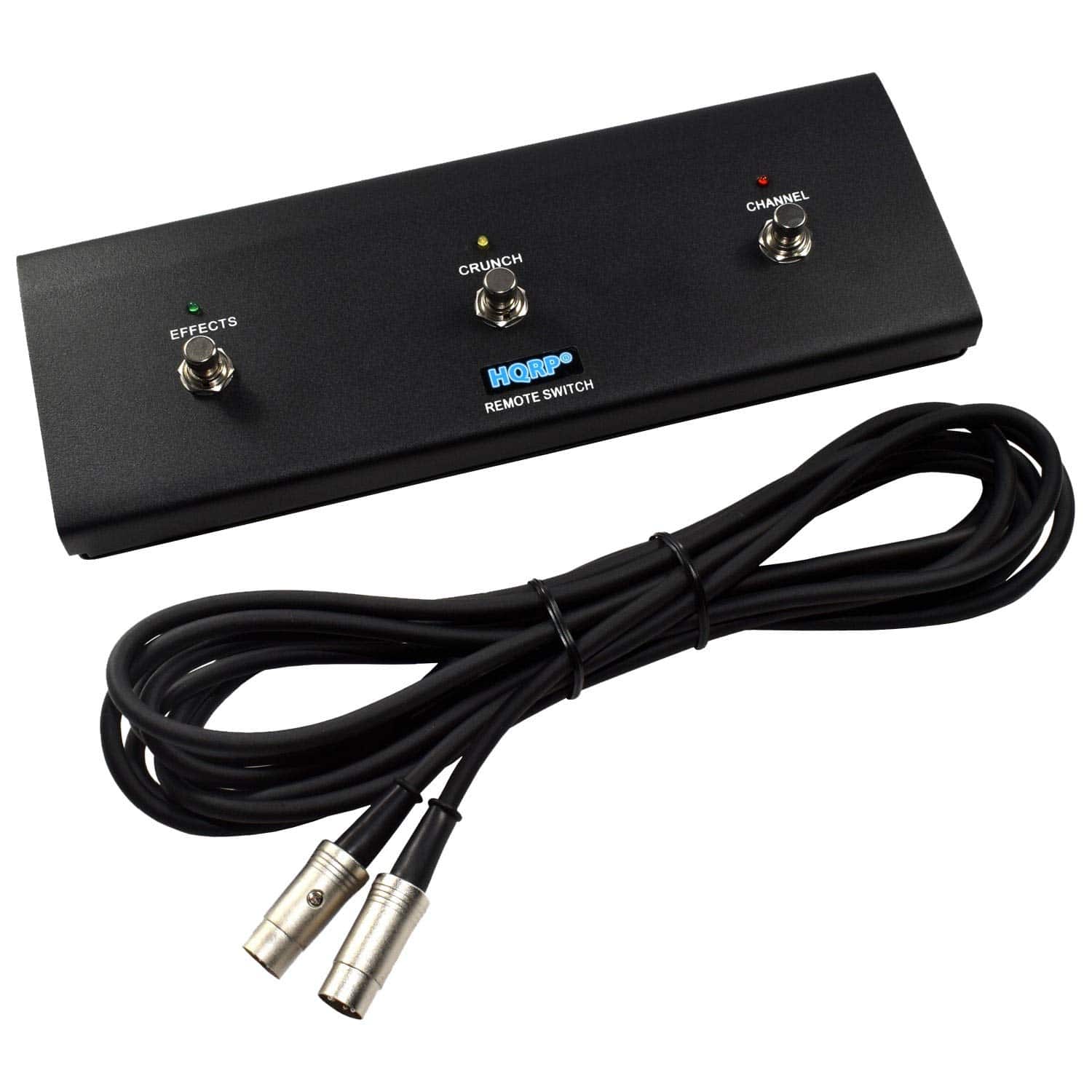 HQRP Pedal de Amplificador para Guitarra de 3 Botones para