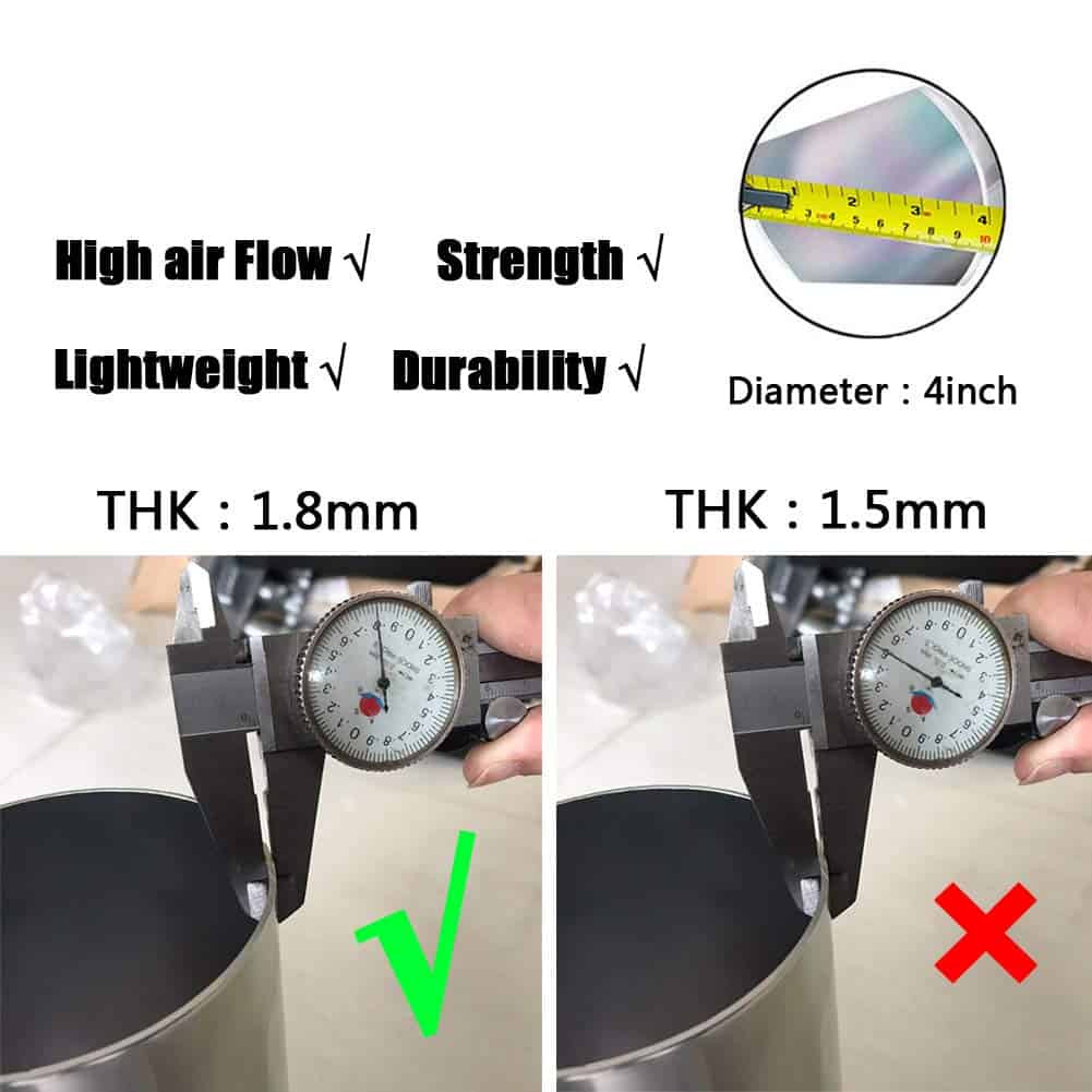 Sistema de admisión de aire frío MooSun 4" + protección - Imagen 6