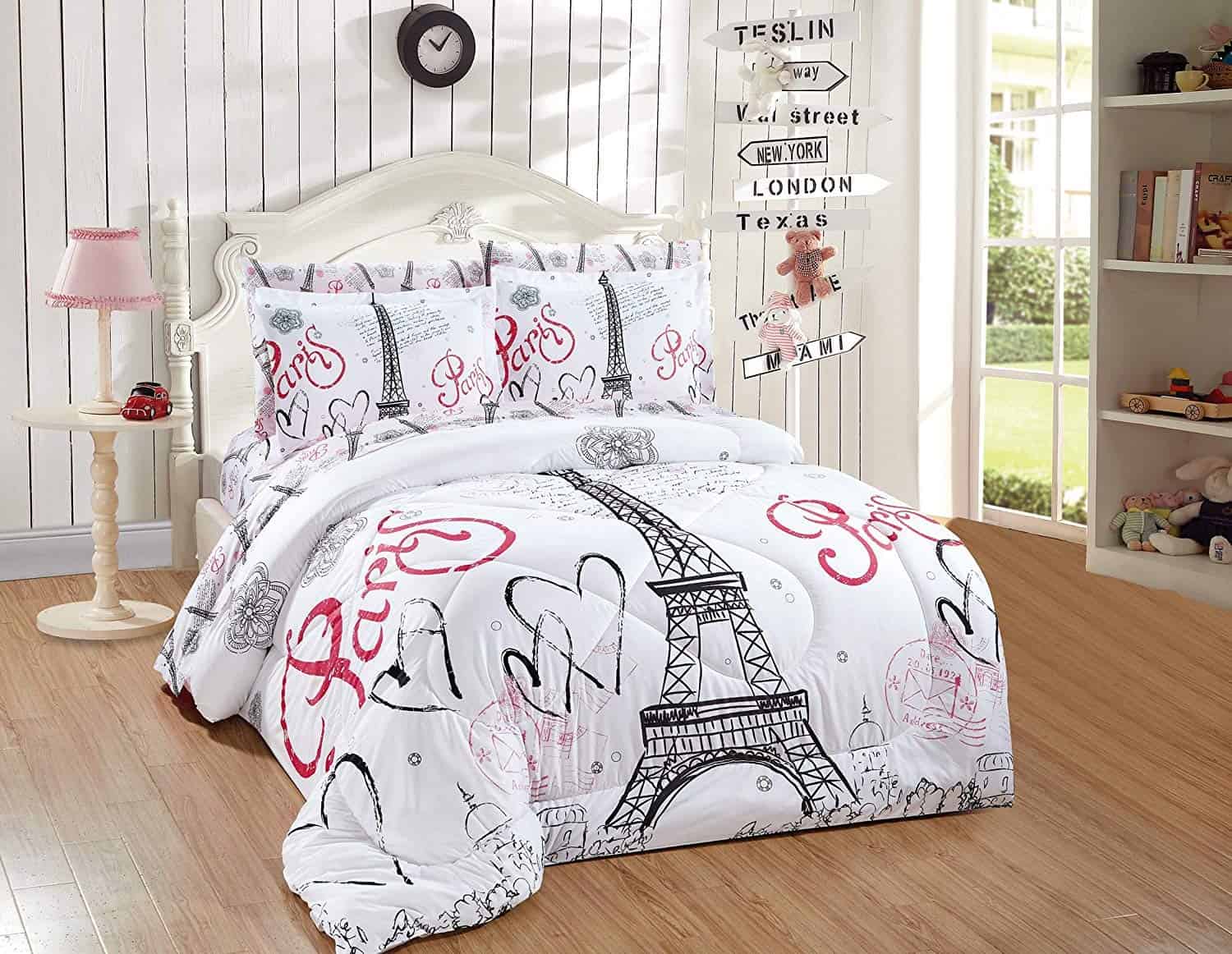 Juego de Cama de Lujo para Niñas/Adolescentes con Comforter