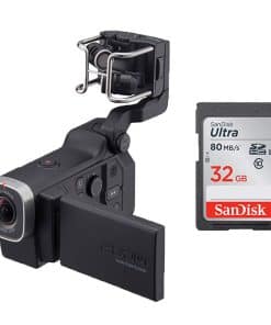 Cámara de Video HD Zoom Q8 + Grabadora de Audio de Cuatro