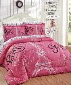 Juego de Colcha y Sábanas Queen Size Colección de Casa