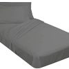 Juego de sábanas para cama (30" X 75") 4 -Gris Oscuro Sólido
