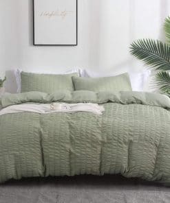 AveLom Funda de Edredón Verde King(104 x 90 pulgadas), 3