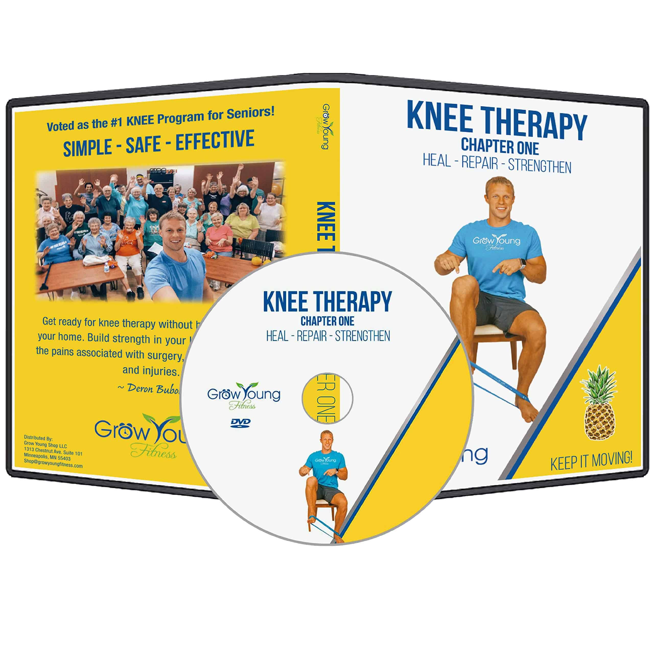 Terapia de rodilla Grow Young Fitness para personas mayores