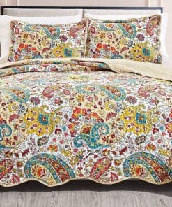 Juego de edredón de 3 piezas tamaño Queen con impresión