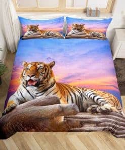 Funda de Edredón Tigre Feelyou Twin para Niños Niñas Juego