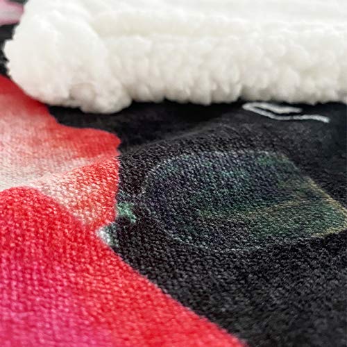 Manta de foto de lana de felpa personalizada con patrón 3D - Imagen 4