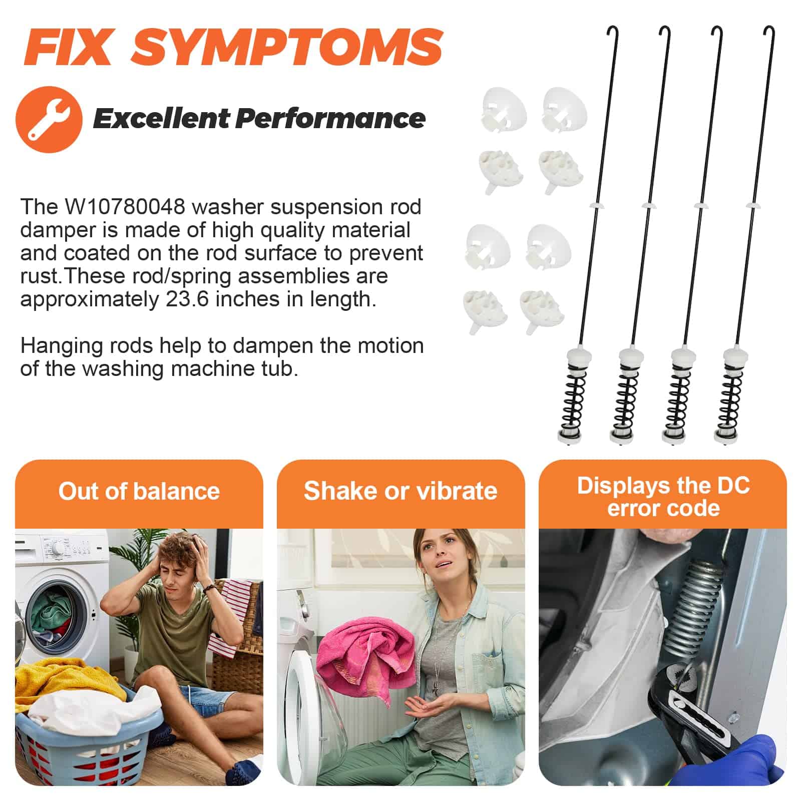 Kit de Varillas de Suspensión para -Negro y Blanco - Imagen 4