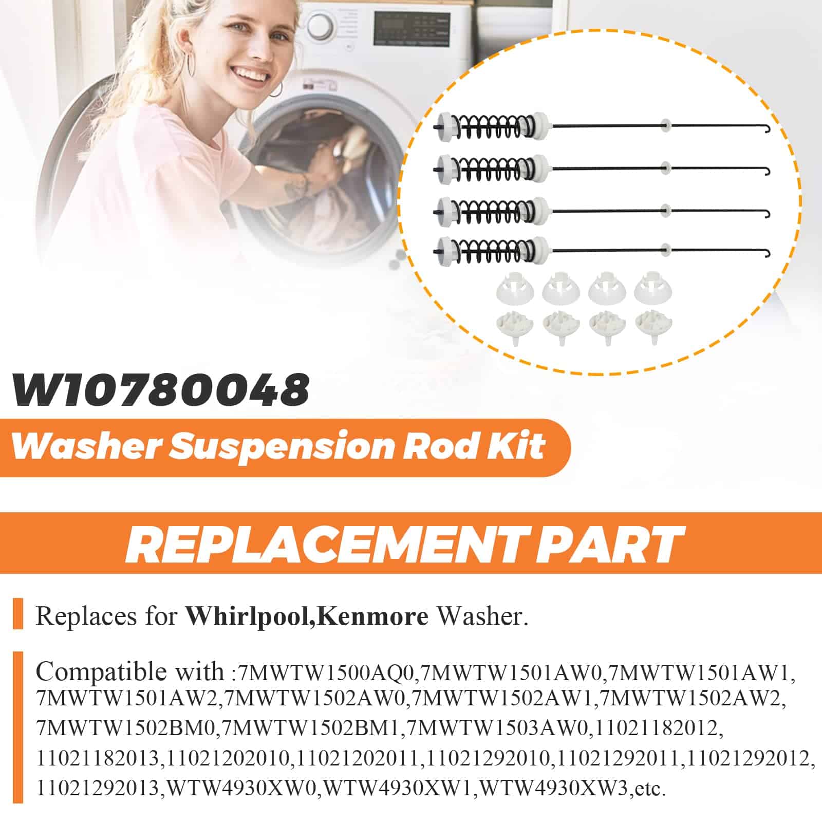 Kit de Varillas de Suspensión para -Negro y Blanco - Imagen 7