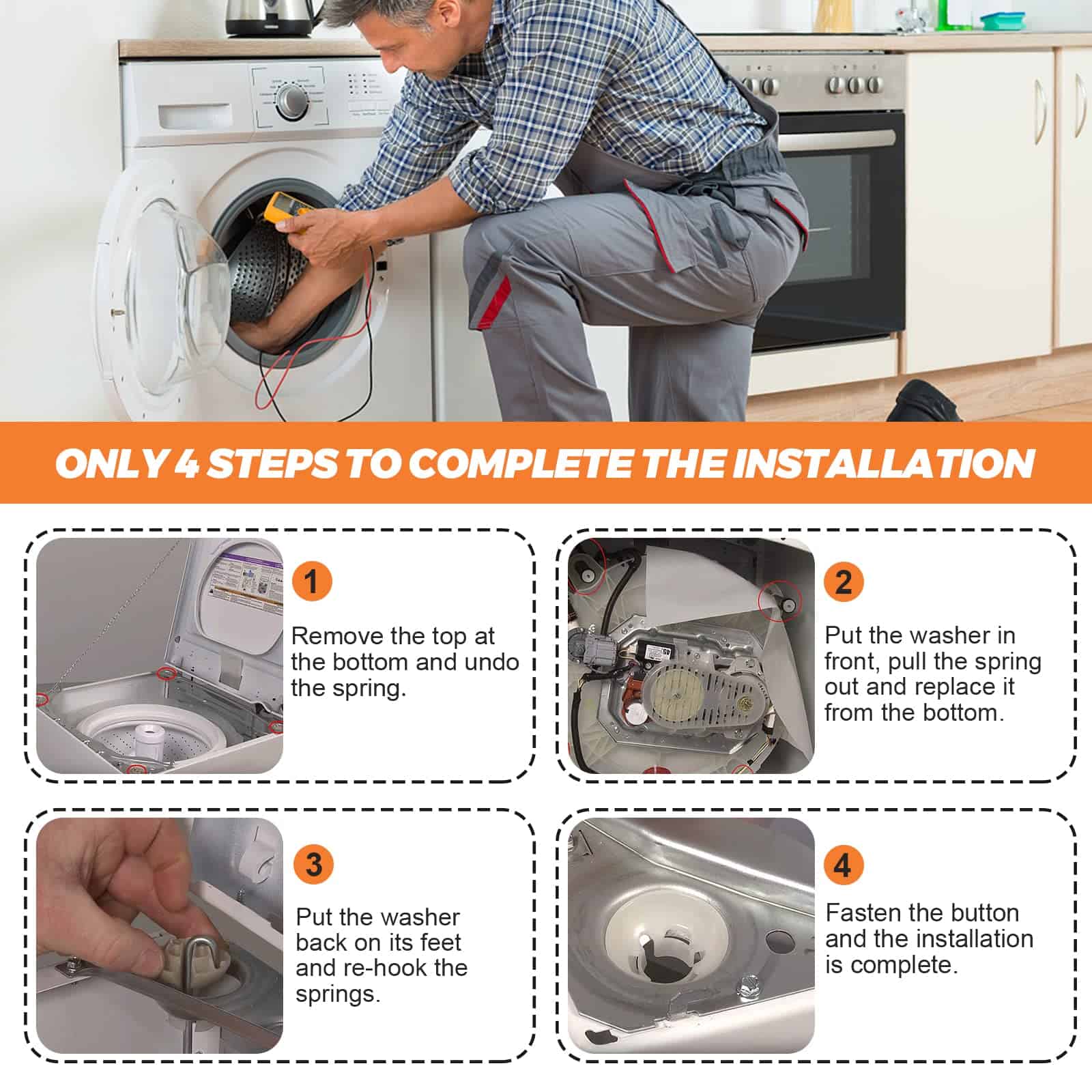 Kit de Varillas de Suspensión para -Negro y Blanco - Imagen 6