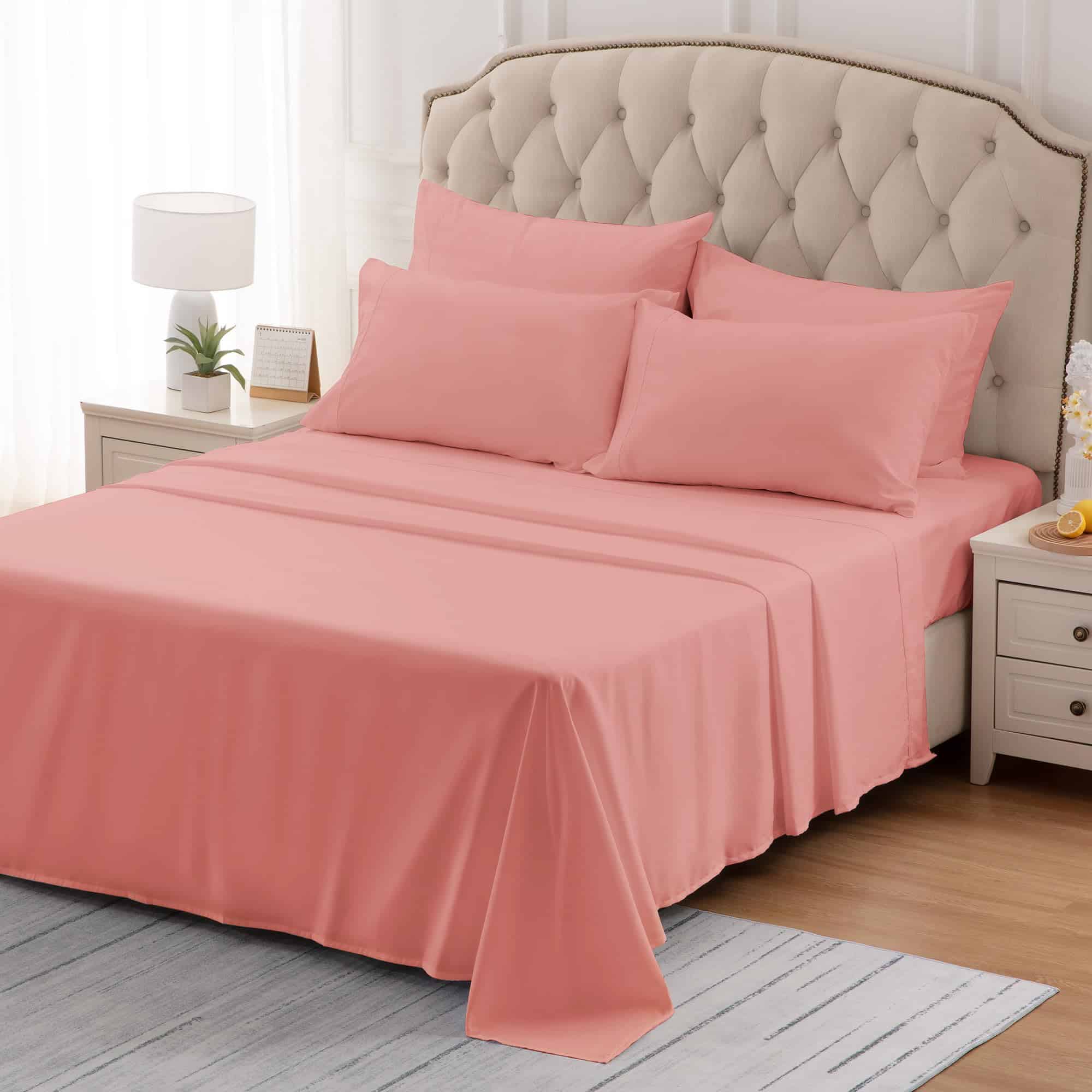 Juego de sábanas SLEEP ZONE Nanotex Super Soft -Rosa