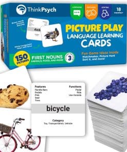 ThinkPsych First Nouns Picture Play Cards | Juego de cartas