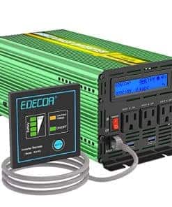 Inversor de Potencia EDECOA de 2000 vatios 12V DC a 110V AC