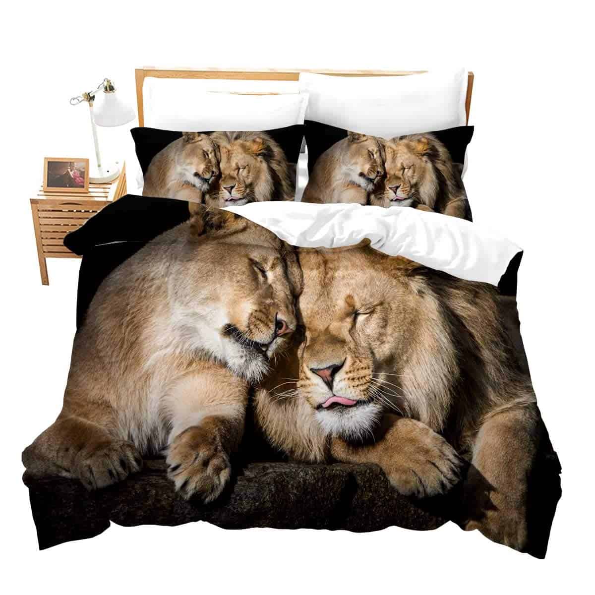 Juego de Funda de Edredón de León Homewish - Conjunto de - Imagen 7