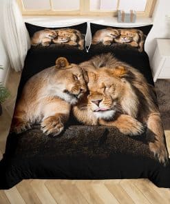 Juego de Funda de Edredón de León Homewish - Conjunto de