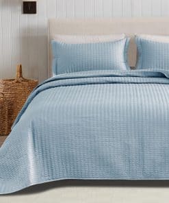 Juego de Edredón con Acolchado Detallado de 2 Piezas de