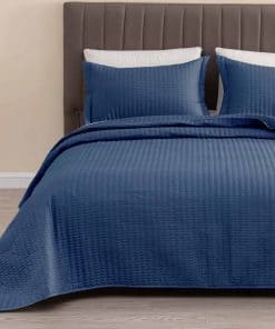 Juego de colchas Great Bay Home -Azul marino