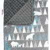 Manta para bebé Top Tots Deluxe - Oso Blanco y Árboles,