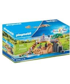 Jaula de leones de exterior Playmobil, Multicolor