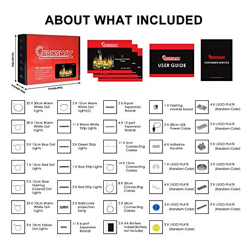 BRIKSMAX Juego de luces LED para el Castillo de Hogwarts de - Imagen 8