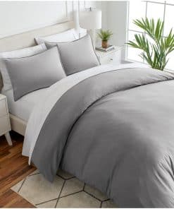 Bare Home Ultra Soft Washed Microfiber -Frost Grey