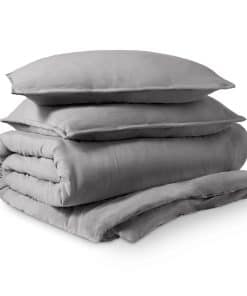 Bare Home Ultra Soft Washed Microfiber -Gris Escarcha