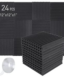 Focusound 24 Pack Paneles de Espuma Acústica 1" x 12" x 12"