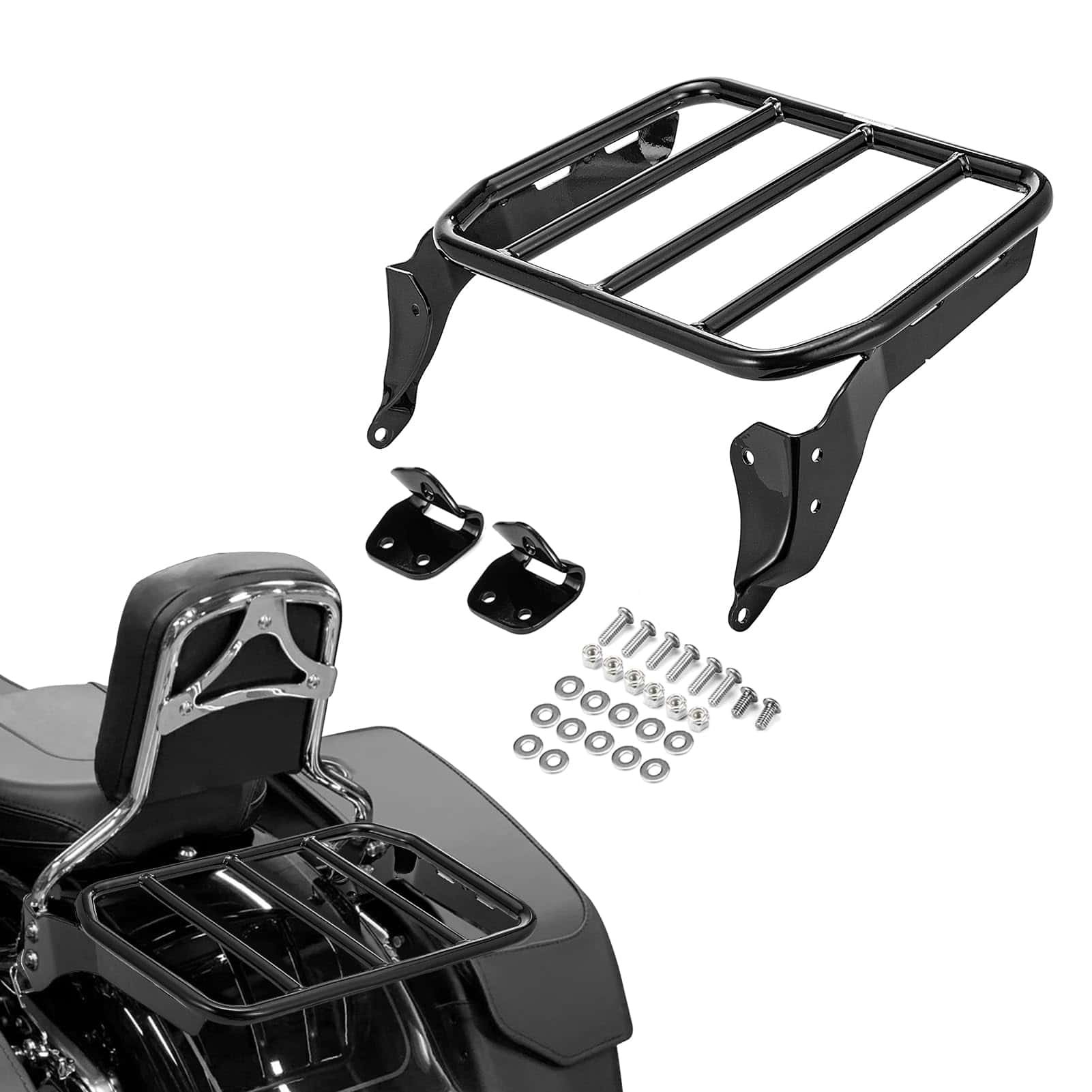 Portaequipajes deportivo negro brillante WSays compatible