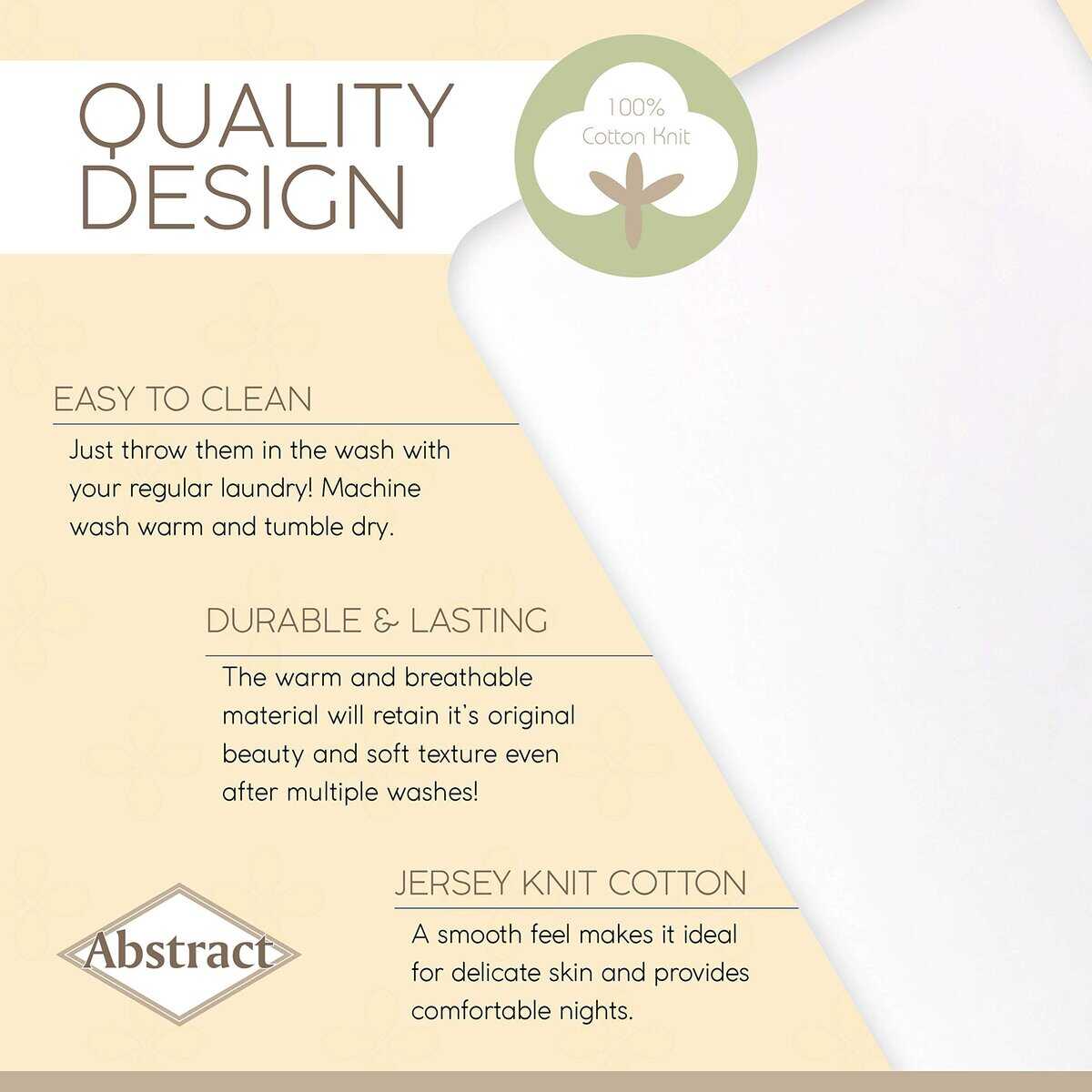 Juego de Sábanas Ajustables de Jersey Suave - Sábanas de - Imagen 5