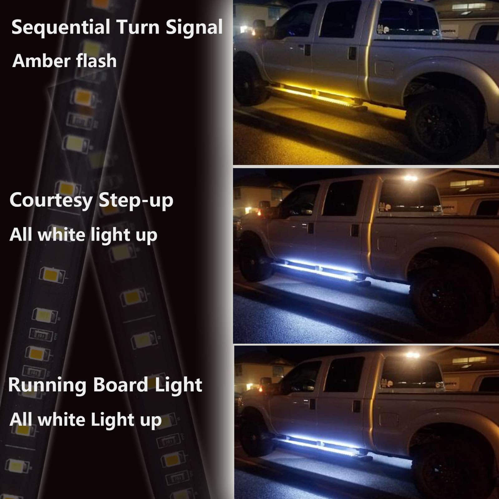 NBWDY 2Pcs 62 pulgadas Luces de Tablero de Correr LED Tiras - Imagen 3