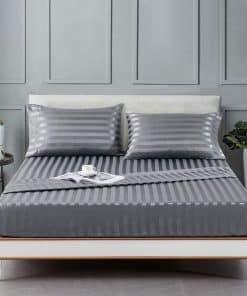 Juego de sábanas de satín de seda Lanest Housing para cama