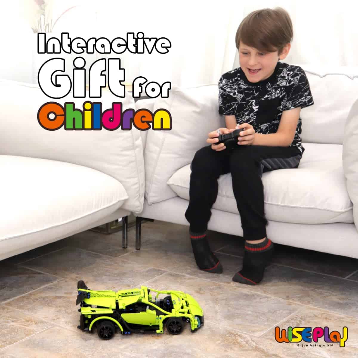 Kit de Construcción de Coche de Control Remoto WISEPLAY, - Imagen 10