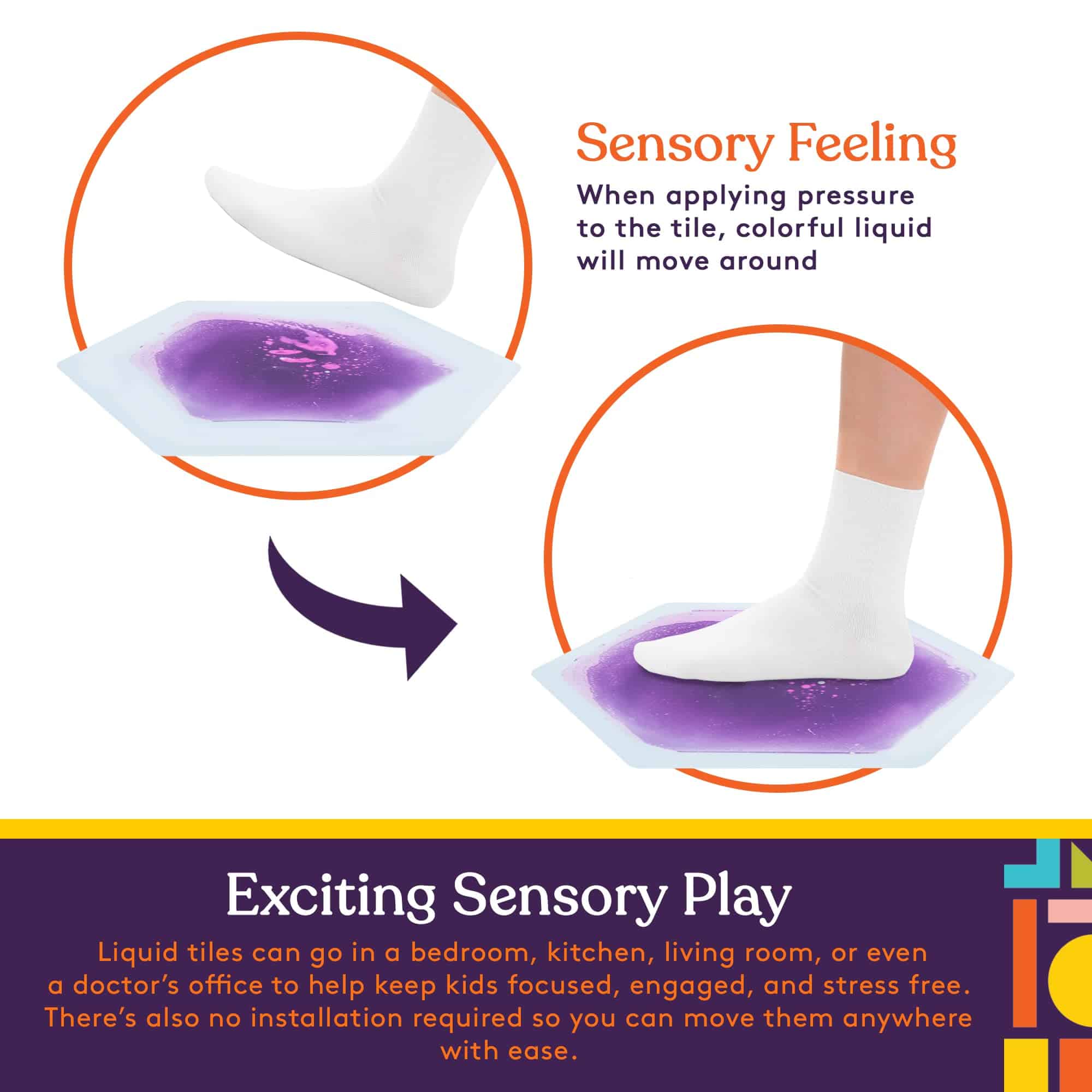 Mosaicos de Piso Líquido Hexagonales para Niños de Special - Imagen 7