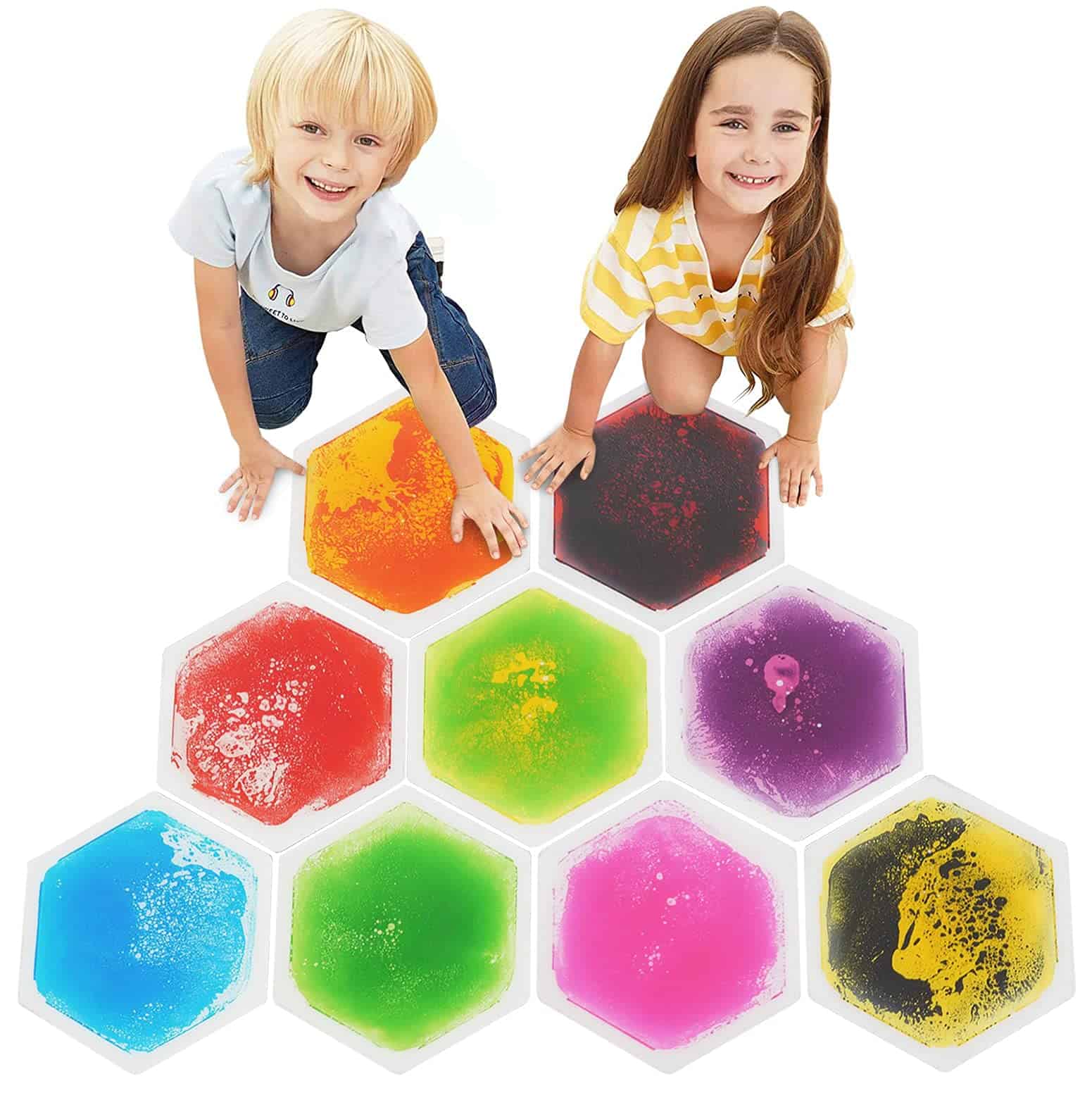 Mosaicos de Piso Líquido Hexagonales para Niños de Special