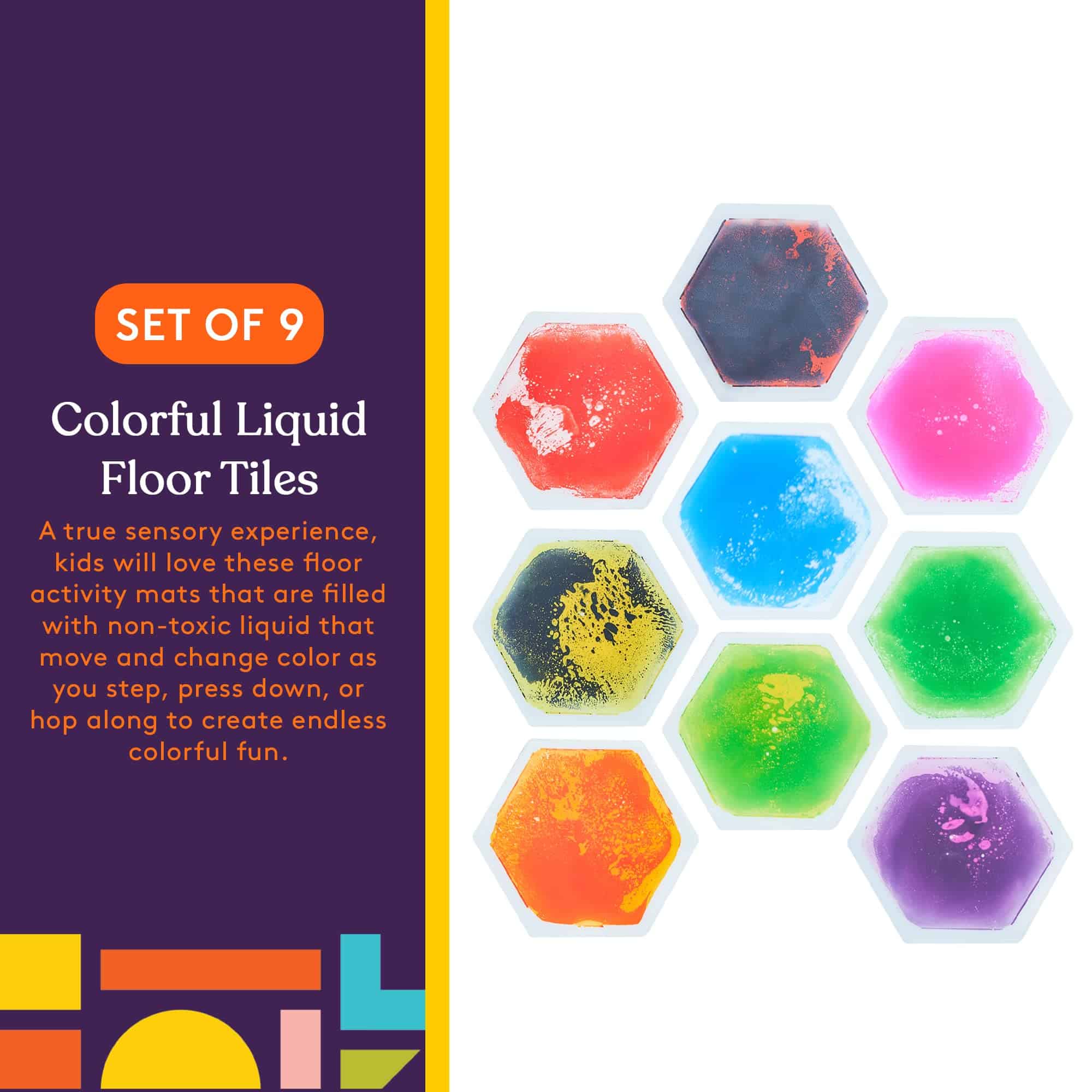 Mosaicos de Piso Líquido Hexagonales para Niños de Special - Imagen 3