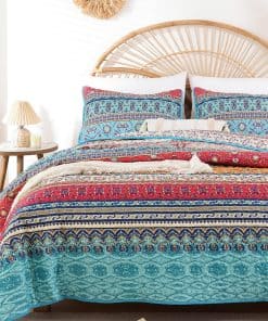 Juego de Colcha Boho de JANZAA, Juego de Colcha Boho Queen