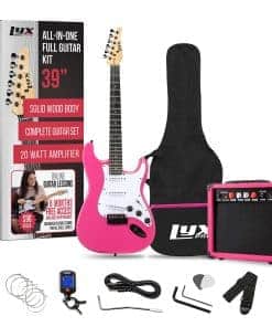 Guitarra eléctrica LyxPro de 39" pulgadas tamaño completo