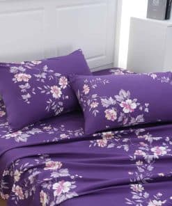 Juego de Sábanas MEISHANG - Sábanas Florales Ultra Suaves