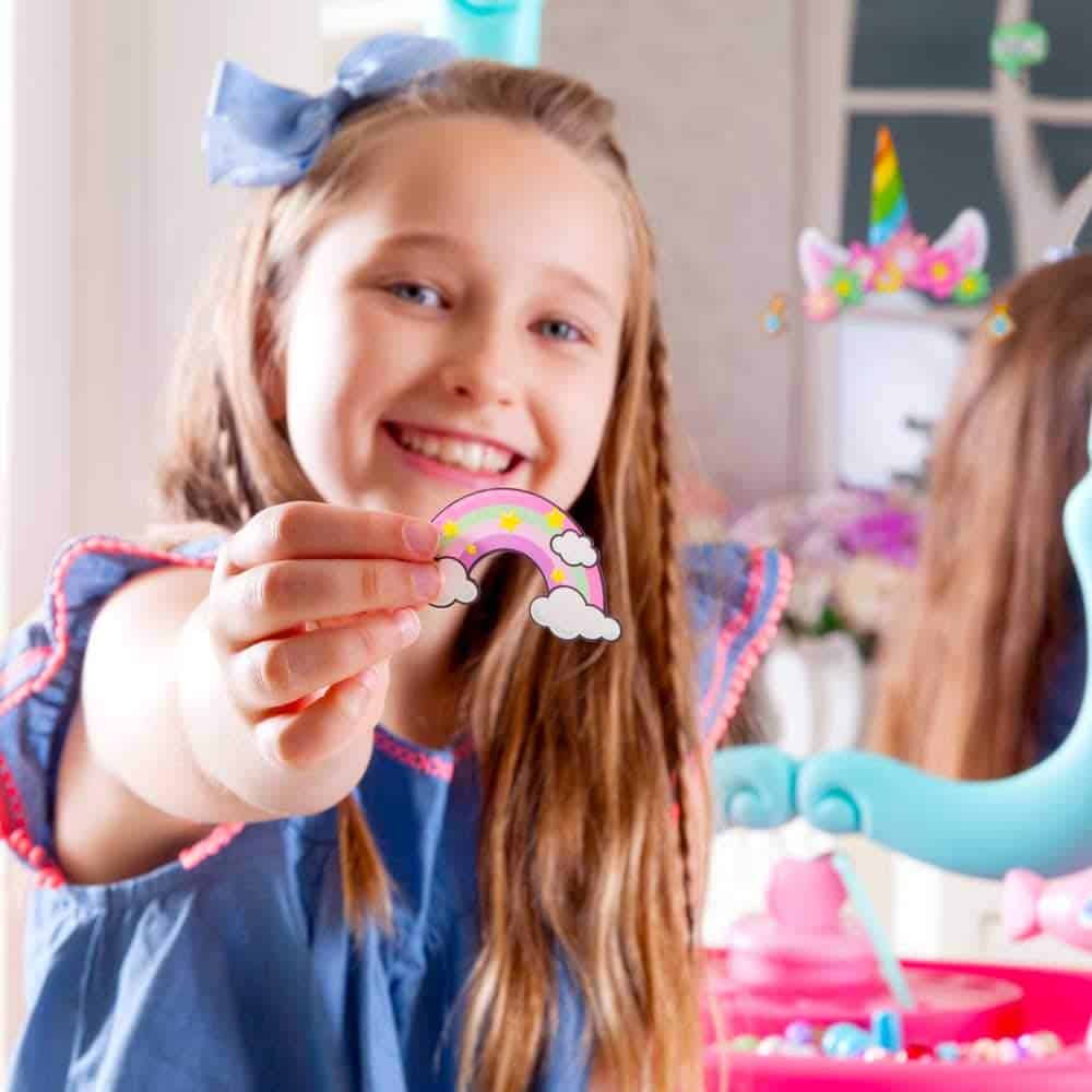 Mesa de maquillaje Fab Studio™ 3 en 1, Espejo giratorio 360 - Imagen 7