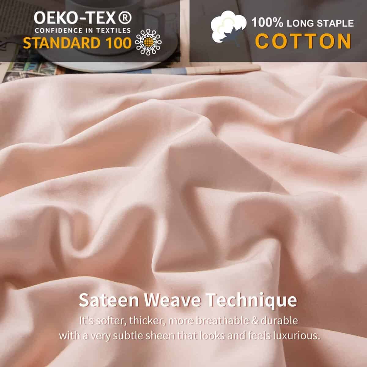 Juego de Funda Nórdica MILDLY Rosa 100% Algodón de Fibra - Imagen 7