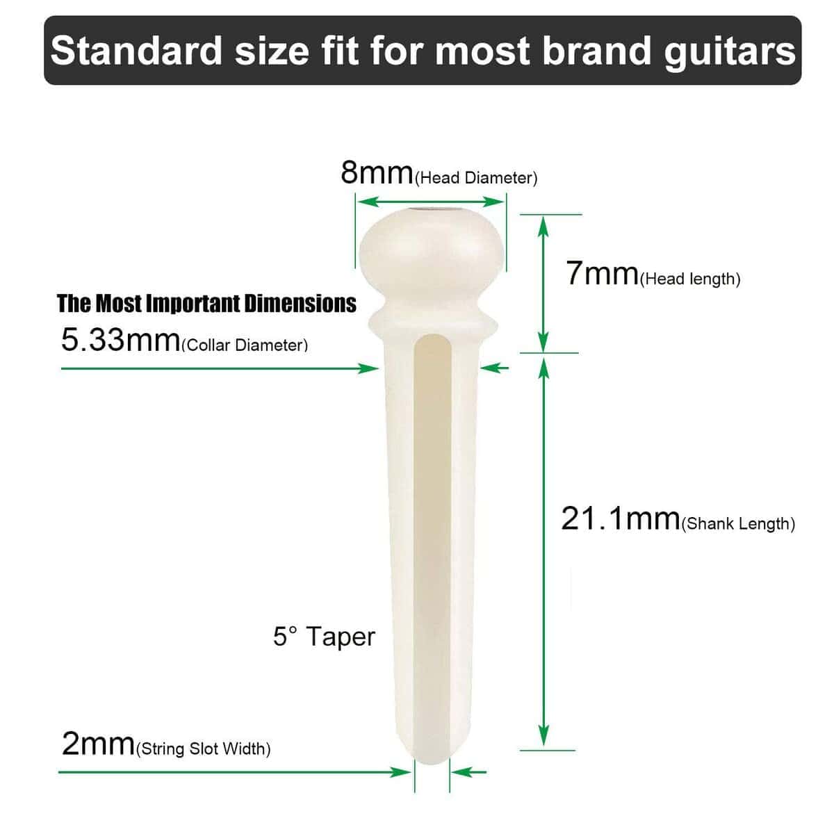 Puente de Guitarra Acústica Vencetmat Sin Blanquear, Hecho - Imagen 7