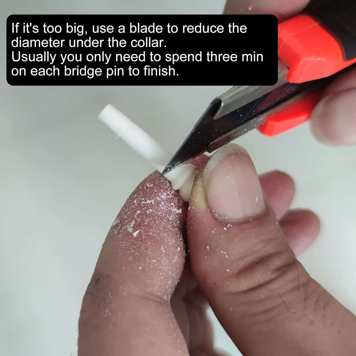 Puente de Guitarra Acústica Vencetmat Sin Blanquear, Hecho - Imagen 6