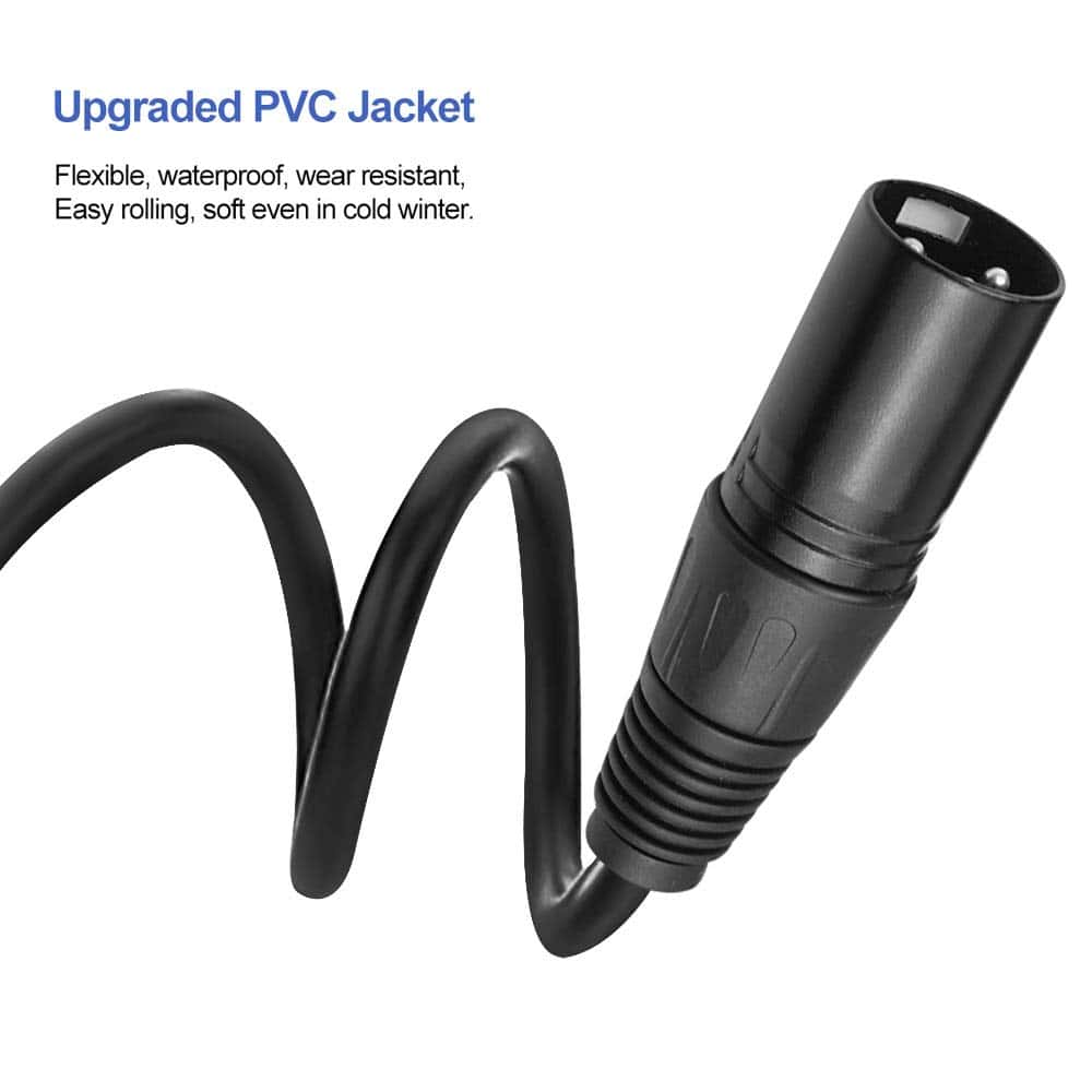 Cable DMX WorldLite de 3.2 pies, 10PCS 1 Metro Cables de - Imagen 5