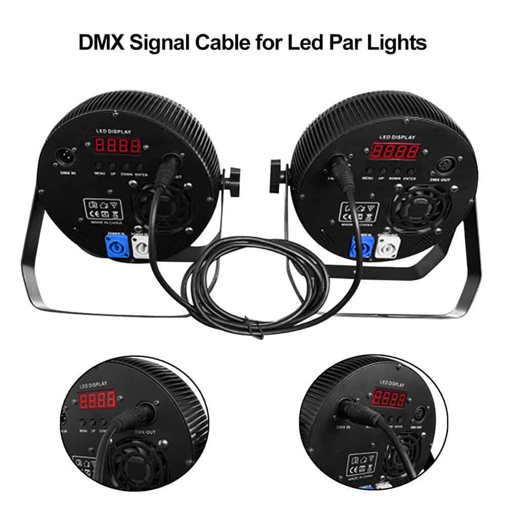 Cable DMX WorldLite de 3.2 pies, 10PCS 1 Metro Cables de - Imagen 6